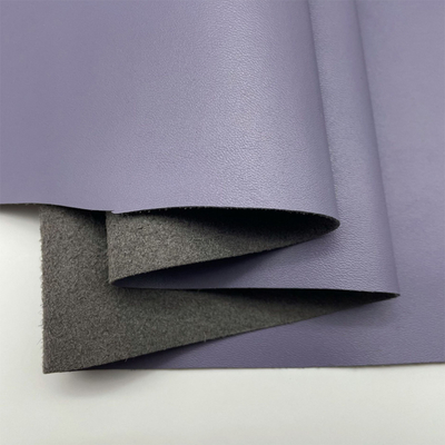 PVC кожаное материальное 1.55mm драпирования картины Litchi известки серый толщиной